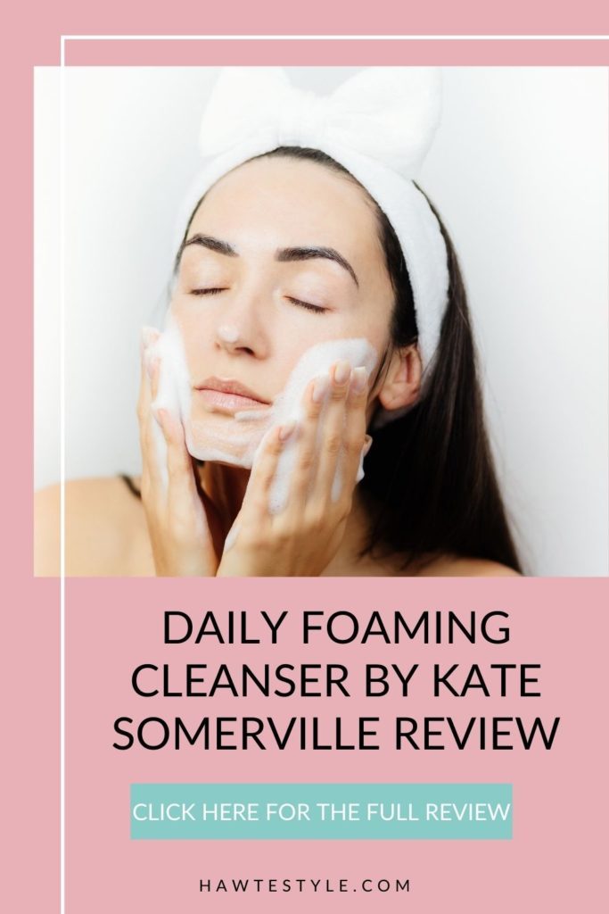 Daily foaming cleanser for acne prone skin