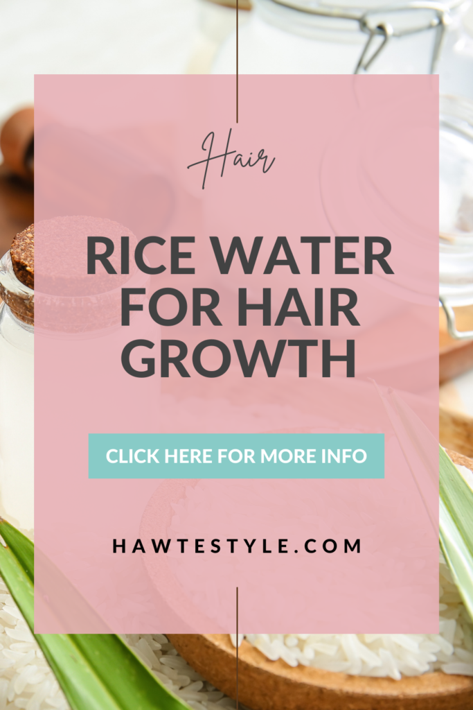 RICE WATER FOR HAIR GROWTH